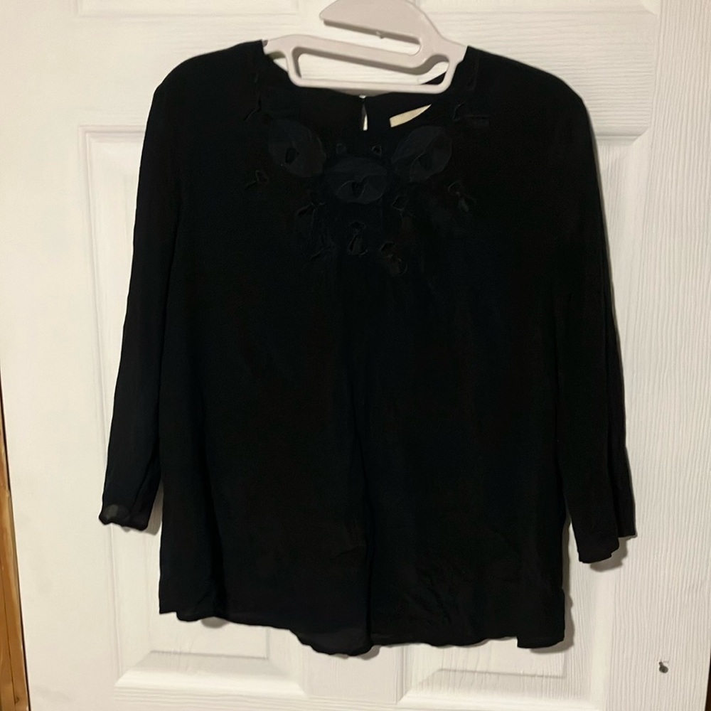 (US S) The Korner 3/4 Sleeve Blouse
